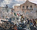 Texas: The Alamo, 1836. /Nthe Storming Of The Alamo At San Antonio ...