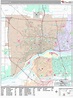 Davenport Iowa Wall Map (Premium Style) by MarketMAPS - MapSales