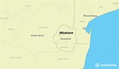 Where is Mbabane, Swaziland? / Mbabane, Hhohho Map - WorldAtlas.com
