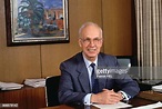 Portrait de Helmut Schlesinger, nouveau Président de la Bundesbank, 7 ...