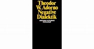 Negative Dialektik by Theodor W. Adorno