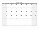 April Calendar 2024 with Holidays | Calendar Quickly