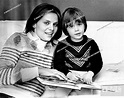 Silvia Dionisio with her son Saverio Deodato Dionisio. Italian actress ...