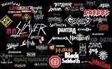 Metalcore Band Logos Collage