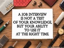 Motivational quote to give best wishes for a job interview | Good luck ...