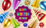 Download wallpapers Happy Birthday Winston, 4k, Birthday Balloon ...