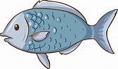 estilo de dibujos animados de pescado aislado 2174077 Vector en Vecteezy