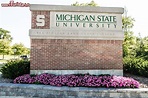 Insegna del Michigan State University campus ... | Foto Lansing