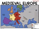 Medieval Europe Map Diagram | Quizlet