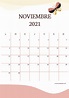 Calendario Noviembre 2021 para imprimir GRATIS ️ Una Casita de Papel