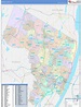Bergen County, NJ Wall Map Color Cast Style by MarketMAPS - MapSales.com
