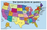 Estados Unidos mapa Unidos e capitais - Mapa de Estados Unidos e ...