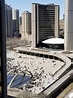 Nathan Phillips Square, finally busy again on the first warm afternoon ...