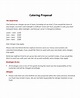 Catering Proposal - 16+ Examples, Format, How To Write, Pdf