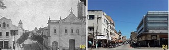Imagens antigas (a) e atual (b) da Rua Alberto Torres na Zona Centro ...