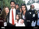 FRANK ZAPPA US rock musician with his family about 1990 with son ...