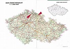 Karten von Tschechien mit Straßenkarte und Stadtplan von Prag
