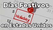 Días festivos en Estados Unidos en 2024