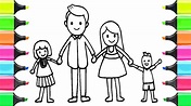 Family Picture For Kids Drawing