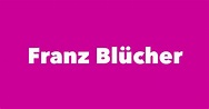 Franz Blücher - Spouse, Children, Birthday & More