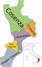 CALABRIA: CATANZARO, Cosenza, Crotone, ViboValentia, ReggioCalabria ...