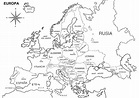 COLOREA TUS DIBUJOS: Mapa de Europa con nombres para colorear