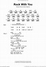 Jackson - Rock With You sheet music for guitar (chords) [PDF]