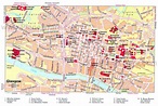 Detallado mapa turístico del centro de Glasgow | Glasgow | Reino Unido ...