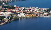 Aerial view of Jönköping University, Sweden. | Đại học, Thụy điển, Kính