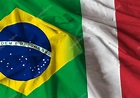 Flag between Italy and Brazil — Stock Photo © filipefrazao #66138643