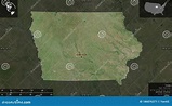 Zusammensetzung Iowas Vereinigte Staaten. Satellit Stock Abbildung ...