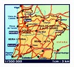Detallado mapa de Norte de Portugal con grandes ciudades y carreteras ...