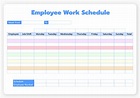 Printable Employee Work Schedule Template - Printable Templates