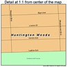 Huntington Woods Michigan Street Map 2640000