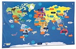 Free World Map For Kids Printable