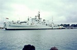 HMS Sheffield | Royal Navy cruiser C24 HMS Sheffield at anch… | Flickr