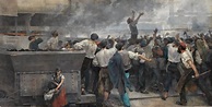 1840, la ya combativa clase obrera española