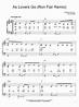 Dashboard Confessional "As Lovers Go" Sheet Music Notes | Download ...