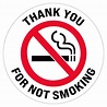 Thank You For Not Smoking Floor Decal | ExcelMark