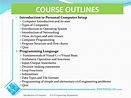 Computer Systems Course Outline : Course outline / Computer information ...