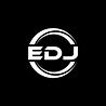 EDJ letter logo design in illustration. Vector logo, calligraphy ...