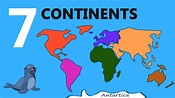 7 Continents Names - Continents of the World - Seven continents video ...