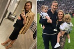 Harry Kane's stunning wife Katie Goodland shows off growing baby bump ...