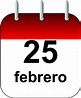 Que se celebra el 25 de febrero - Calendario