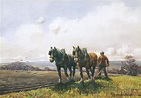 Ploughing with horses by George Hamilton Constantine on artnet