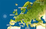 5 Peninsulas Of Europe Map - Map