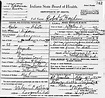 Indiana Death Certificate for Robert A M Hayden