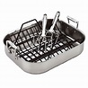 All-Clad Stainless Steel 16" Roasting Pan with Rack and Turkey Forks ...