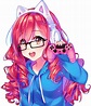 Download Kawaii Anime Girl Gamer | Transparent PNG Download | SeekPNG