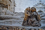 Detalle del sepulcro de Juan II de Castilla e Isabel de Portugal ...